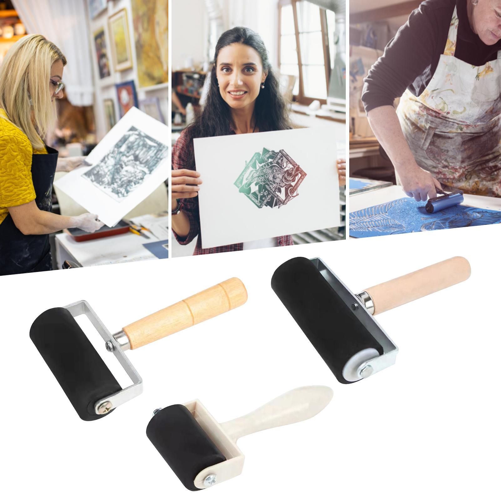 Woodworking Projects Art - S/M/L Rubber Roller Professional Brayer Ink