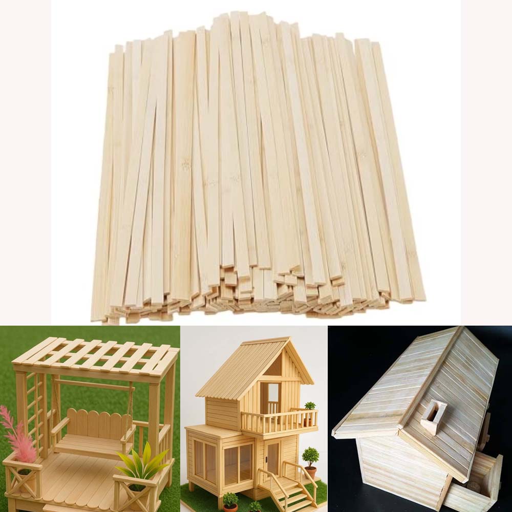 Woodworking Projects Art - 10pcs Wooden Flat Sticks for Art