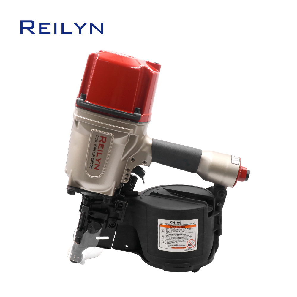 Woodworking Nail Gun - Reilyn CN100 Pneumatic Coil Nailer 2-1/2