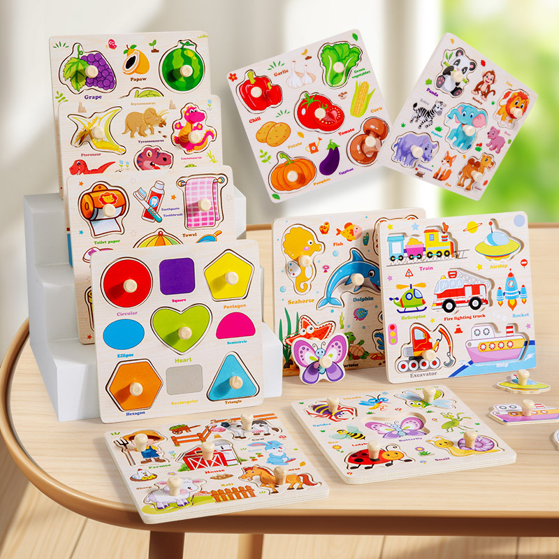 Montessori Wooden Puzzles Toys - огляд і ціна Woodworking Jigsaw