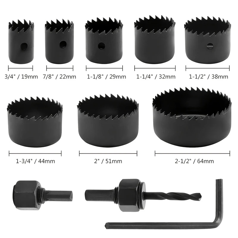 8pcs Woodworking Hole Saw Kit  - огляд і ціна Woodworking Drill