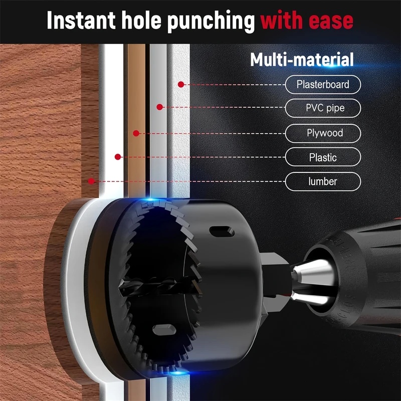 8pcs Woodworking Hole Saw Kit  - огляд і ціна Woodworking Drill