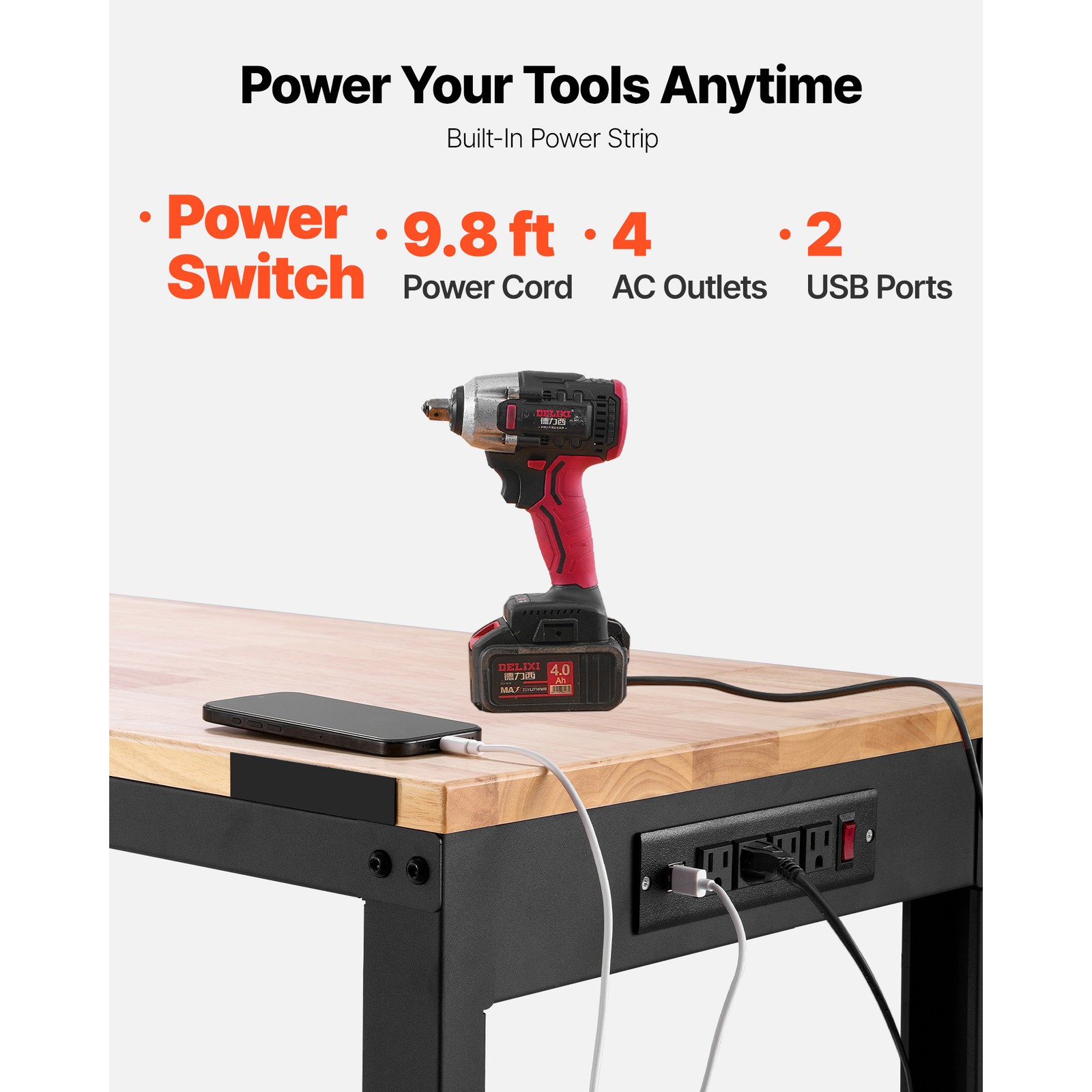 Adjustable Height Workbench 61 - огляд і ціна Woodworking Table