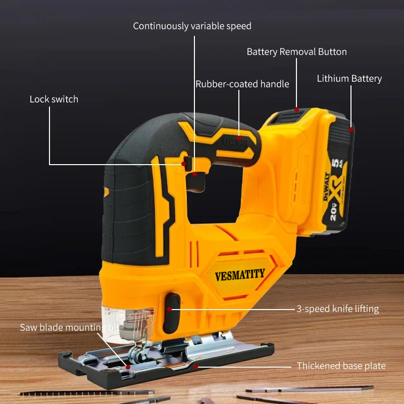 Vesmatity 2700RPM Brushless Cu - огляд і ціна Woodworking Jigsaw