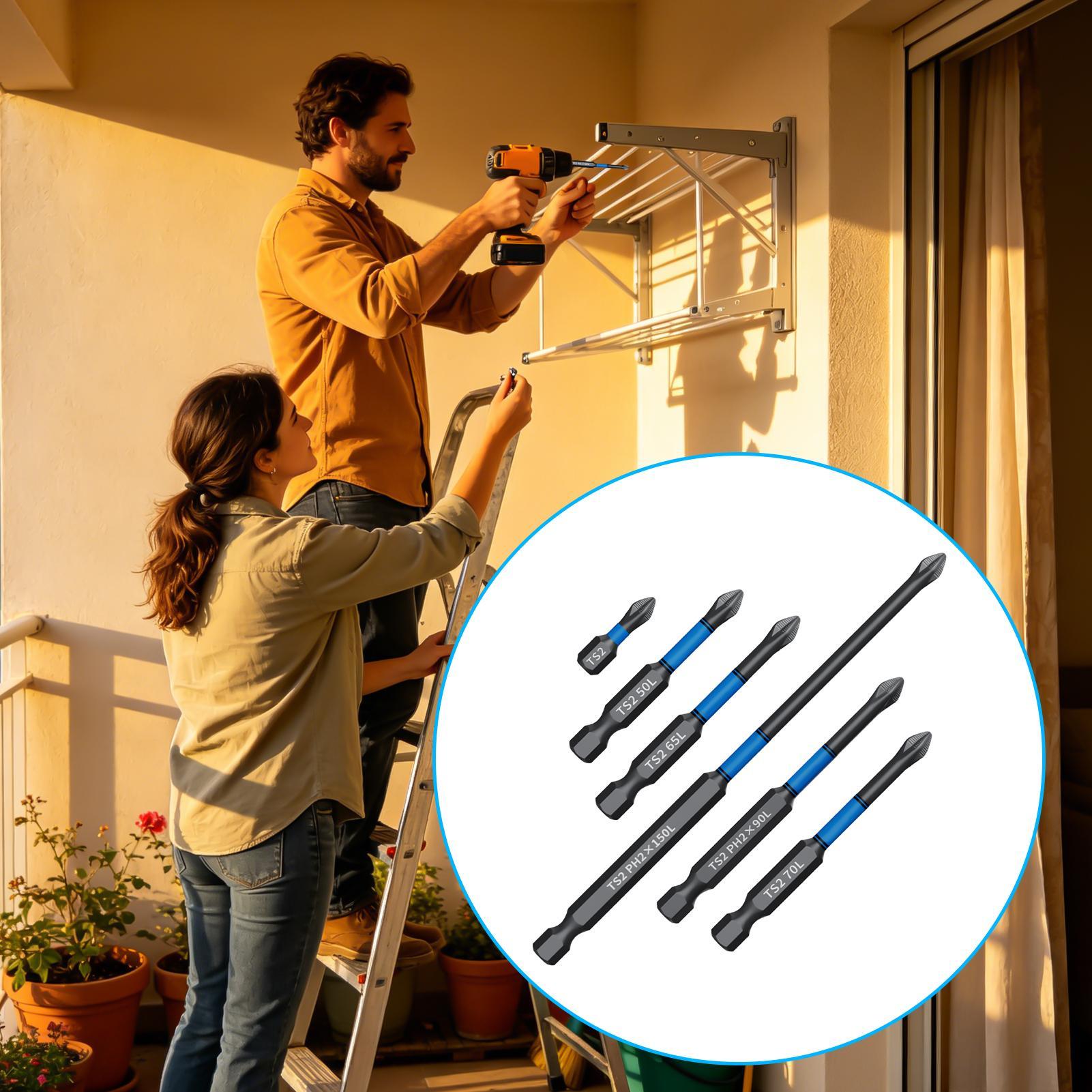Drill Screwdriver Bit Set 6-Pi - огляд і ціна Woodworking Drill