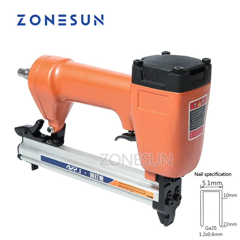 ZONESUN 422J Ga20 5.1mm Width  - огляд і ціна Woodworking Nail Gun