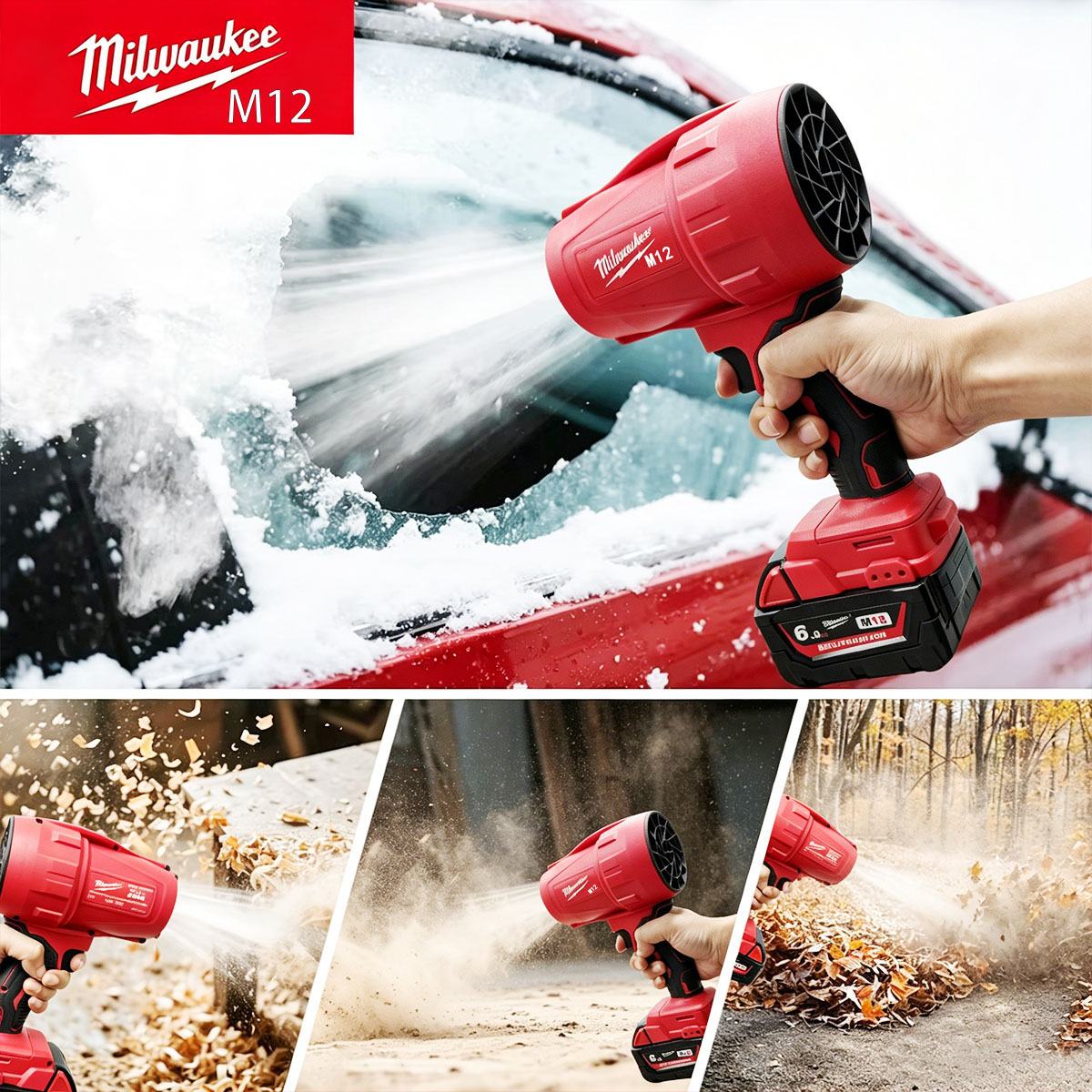 Milwaukee M12 Cordless Blower  - огляд і ціна Milwaukee Drill M12 Fuel