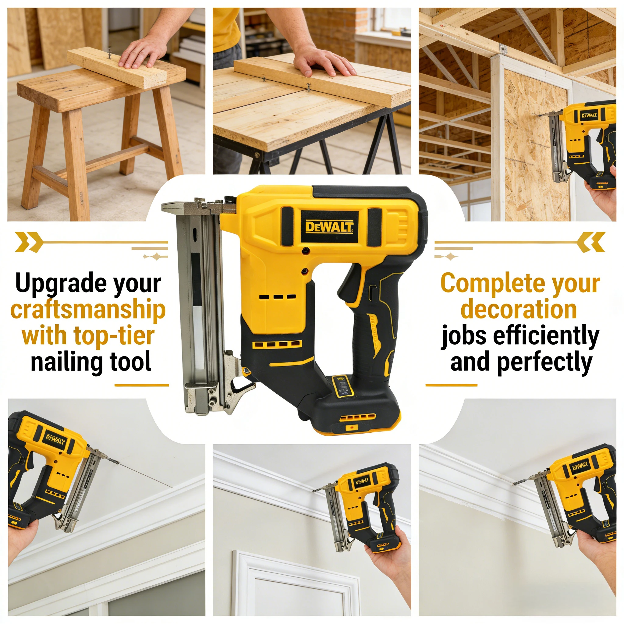 DEWALT Compact 18 Gauge Cordle - огляд і ціна Woodworking Nail Gun